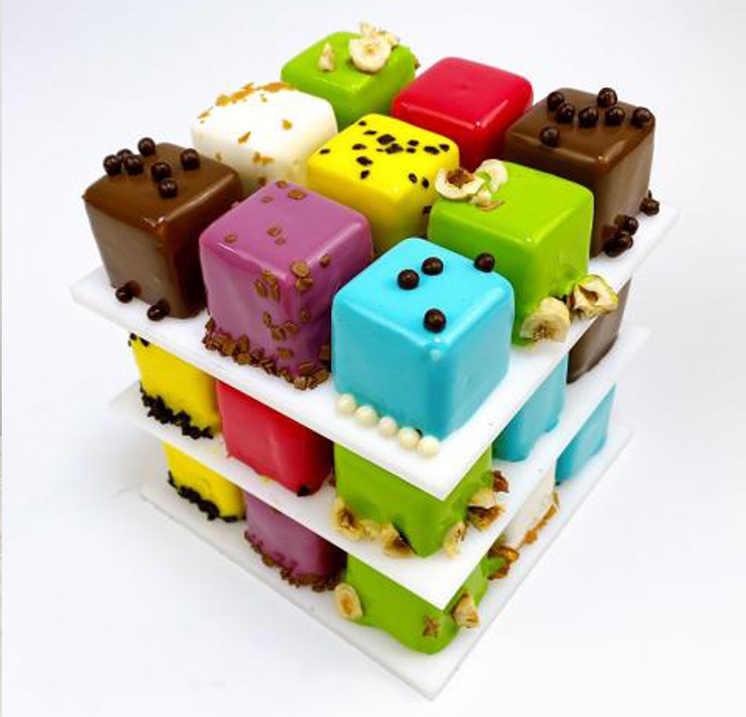 Детский торт Кубик Рубика